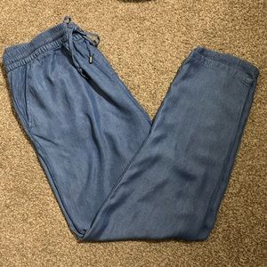 Flowy Chambray denim pants